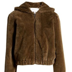 Faux Fur Hooded Jacket